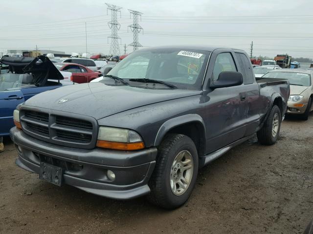 1D7GL32N14S531434 - 2004 DODGE DAKOTA SPO GRAY photo 2