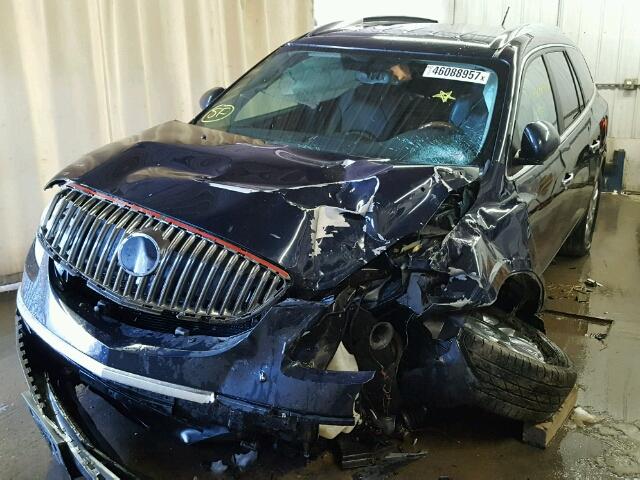 5GAKVCED1BJ325956 - 2011 BUICK ENCLAVE CX BLUE photo 2