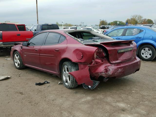 2G2WC58C581164703 - 2008 PONTIAC GRAND PRIX MAROON photo 3