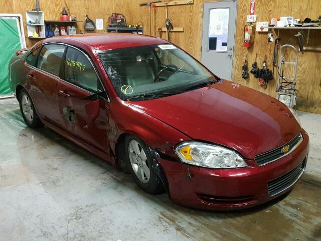 2G1WT57K391202105 - 2009 CHEVROLET IMPALA 1LT RED photo 1