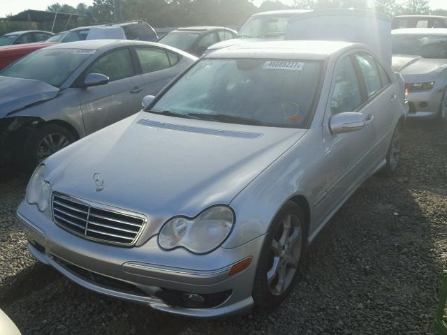 WDBRF52H87E026315 - 2007 MERCEDES-BENZ C 230 SILVER photo 2