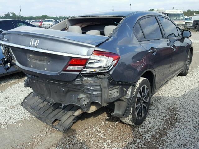 19XFB2F85DE045073 - 2013 HONDA CIVIC EX GRAY photo 4