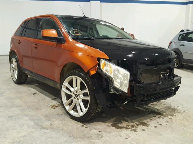 2FMDK48C77BB17709 - 2007 FORD EDGE ORANGE photo 1