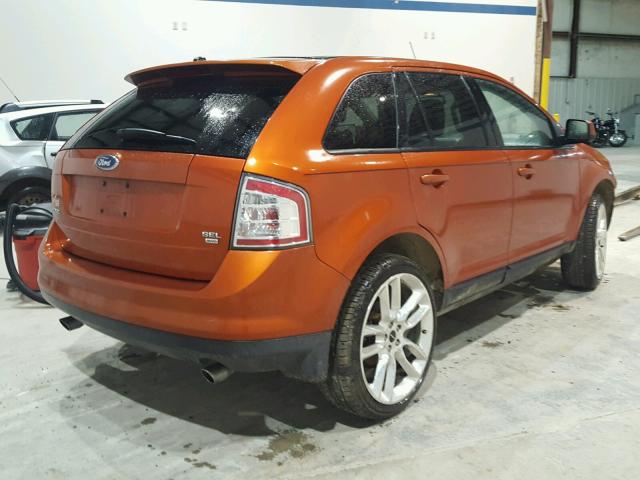 2FMDK48C77BB17709 - 2007 FORD EDGE ORANGE photo 4