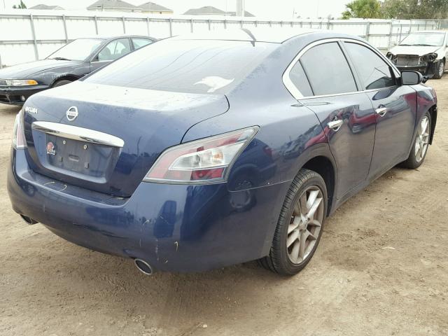 1N4AA5AP4DC819825 - 2013 NISSAN MAXIMA BLUE photo 4