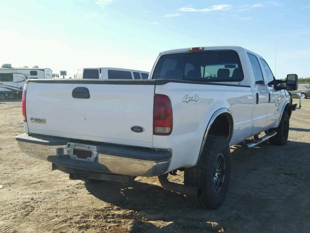 1FTWW31P15EC52145 - 2005 FORD F350 SRW S WHITE photo 4