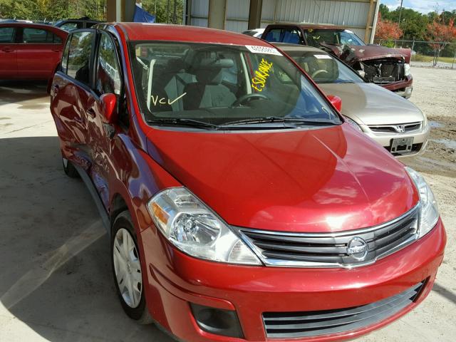 3N1BC1AP0BL381021 - 2011 NISSAN VERSA S RED photo 1