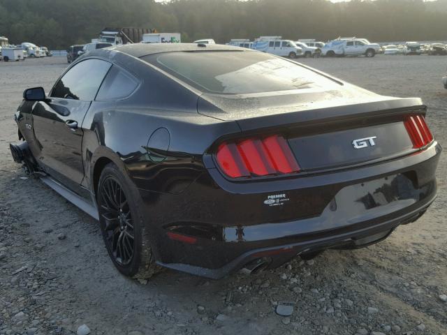 1FA6P8CF4F5341696 - 2015 FORD MUSTANG GT BLACK photo 3