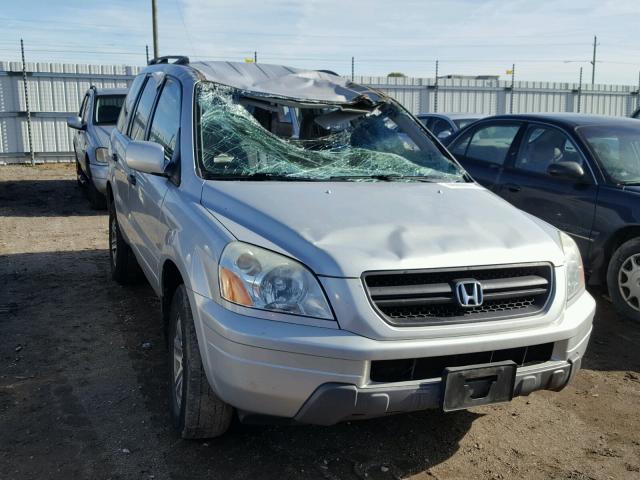 2HKYF18404H580700 - 2004 HONDA PILOT EX GRAY photo 1