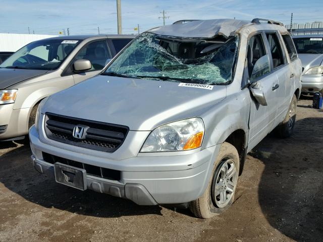 2HKYF18404H580700 - 2004 HONDA PILOT EX GRAY photo 2