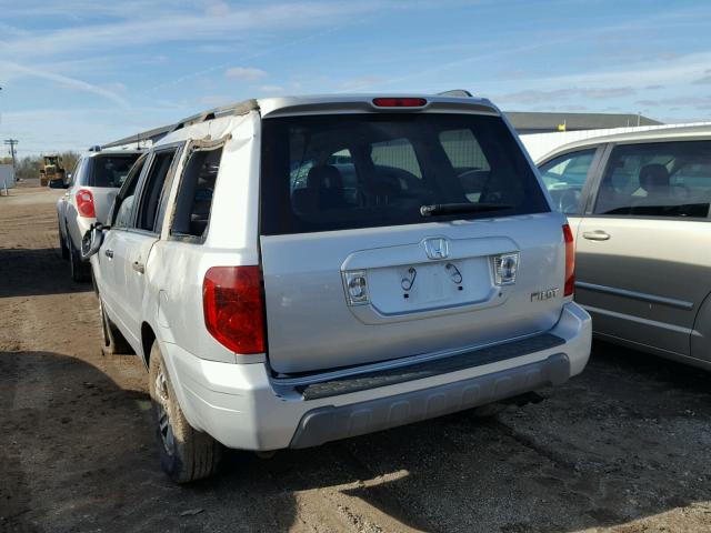 2HKYF18404H580700 - 2004 HONDA PILOT EX GRAY photo 3