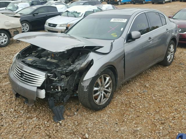 JNKBV61F78M258471 - 2008 INFINITI G35 GRAY photo 2