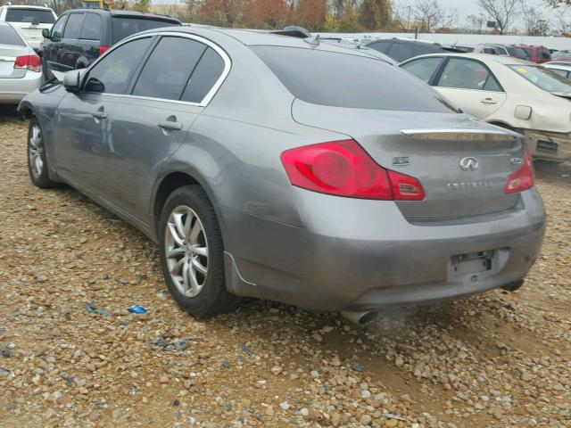 JNKBV61F78M258471 - 2008 INFINITI G35 GRAY photo 3