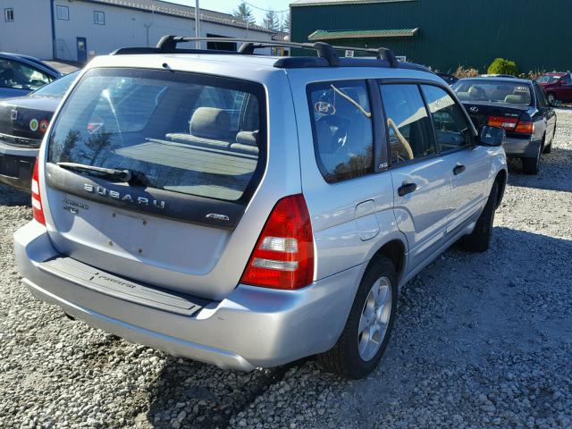 JF1SG65684H721782 - 2004 SUBARU FORESTER SILVER photo 4