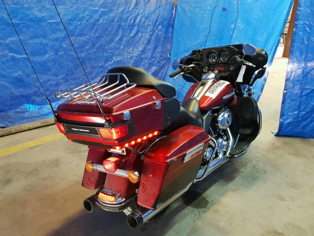 1HD1KEM18CB692935 - 2012 HARLEY-DAVIDSON FLHTK RED photo 4