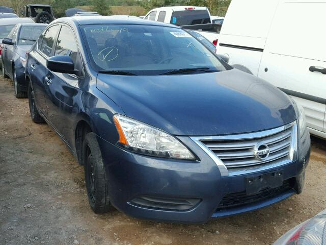 3N1AB7AP2DL726733 - 2013 NISSAN SENTRA S BLUE photo 1