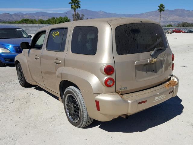 3GNDA13D38S534186 - 2008 CHEVROLET HHR LS GOLD photo 3