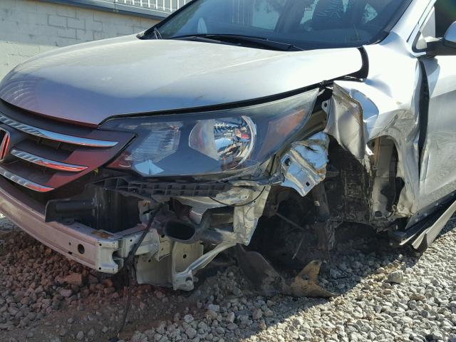 2HKRM4H79CH607980 - 2012 HONDA CR-V EXL SILVER photo 9