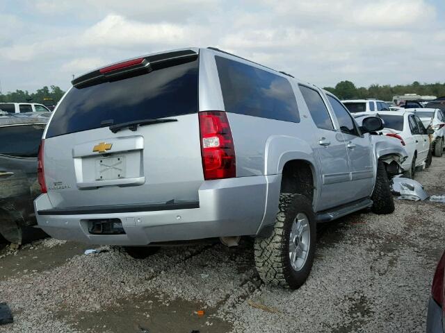 1GNSKJE75DR373428 - 2013 CHEVROLET SUBURBAN K SILVER photo 4