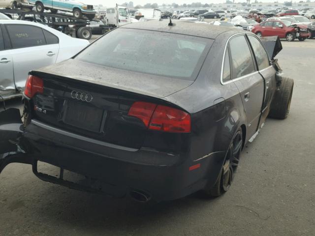 WUARU78E37N900489 - 2007 AUDI RS4 QUATTR BLACK photo 4