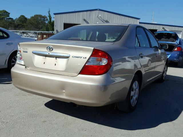 4T1BE32K73U230721 - 2003 TOYOTA CAMRY TAN photo 4