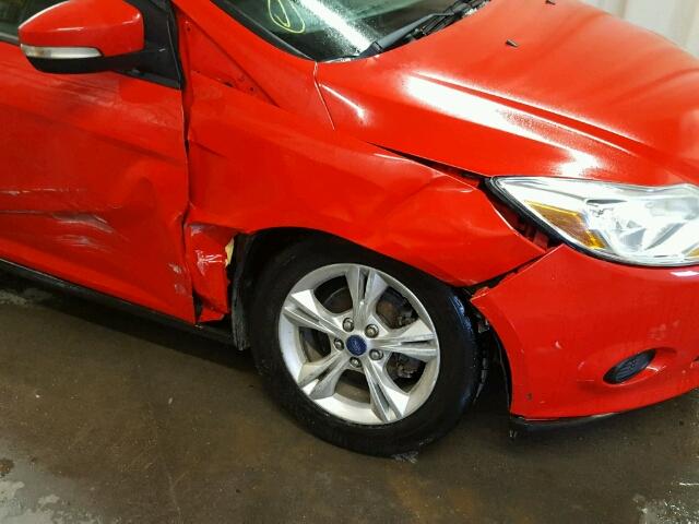 1FADP3K21DL158595 - 2013 FORD FOCUS RED photo 9