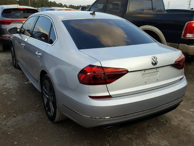 1VWDT7A30HC061706 - 2017 VOLKSWAGEN PASSAT R-L SILVER photo 3