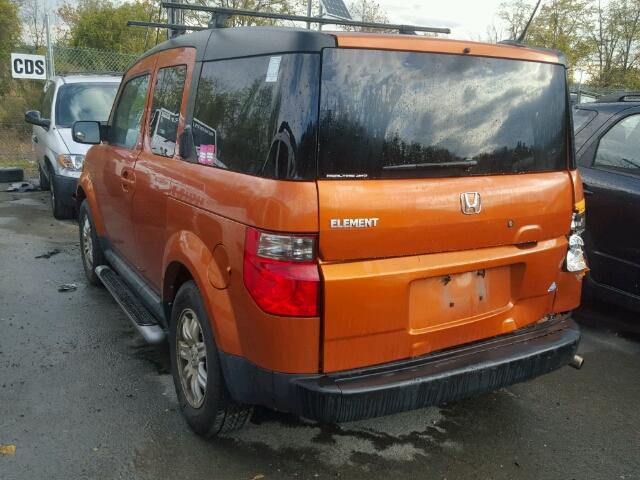 5J6YH28738L006243 - 2008 HONDA ELEMENT EX ORANGE photo 3