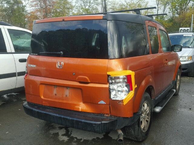 5J6YH28738L006243 - 2008 HONDA ELEMENT EX ORANGE photo 4