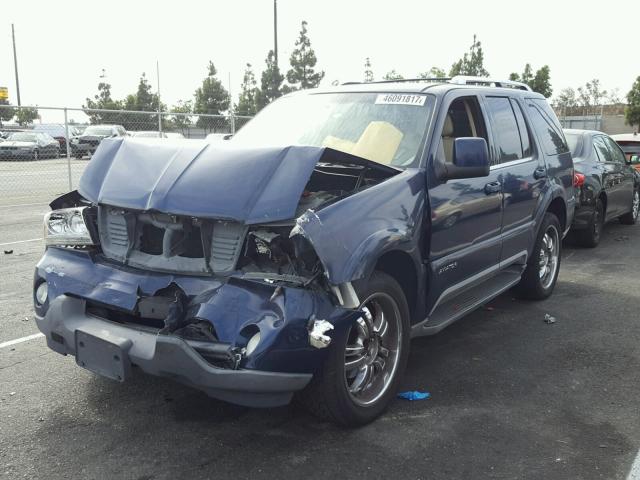 5LMEU68H14ZJ28328 - 2004 LINCOLN AVIATOR BLUE photo 2