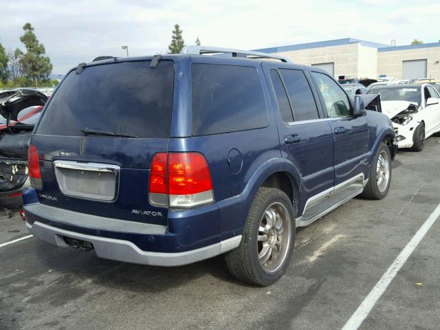 5LMEU68H14ZJ28328 - 2004 LINCOLN AVIATOR 蓝色 照片 4