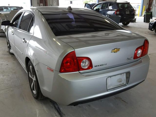 1G1ZC5E09CF354968 - 2012 CHEVROLET MALIBU 1LT SILVER photo 3