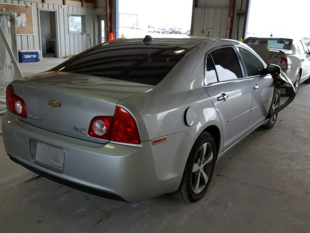 1G1ZC5E09CF354968 - 2012 CHEVROLET MALIBU 1LT SILVER photo 4