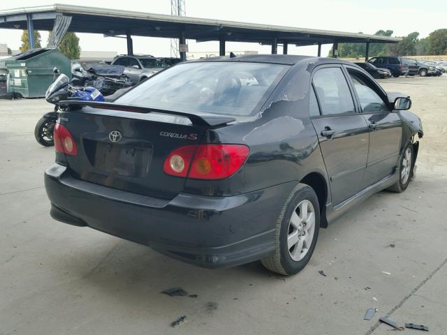 1NXBR32E54Z235867 - 2004 TOYOTA COROLLA S BLACK photo 4