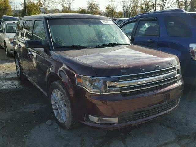 2FMHK6C80HBA06940 - 2017 FORD FLEX SEL BURGUNDY photo 1