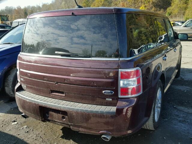 2FMHK6C80HBA06940 - 2017 FORD FLEX SEL BURGUNDY photo 4