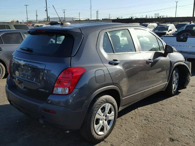 3GNCJKSB3GL276746 - 2016 CHEVROLET TRAX LS CHARCOAL photo 4