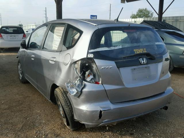 JHMGE8H21AC005422 - 2010 HONDA FIT SILVER photo 3