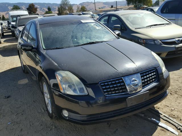 1N4BA41E04C815283 - 2004 NISSAN MAXIMA SE BLACK photo 1