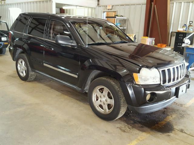 1J8HS58N15C666230 - 2005 JEEP GRAND CHER BLACK photo 1