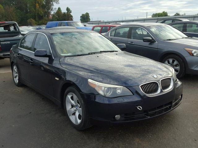 WBANE53567CW61906 - 2007 BMW 525 I BLUE photo 1