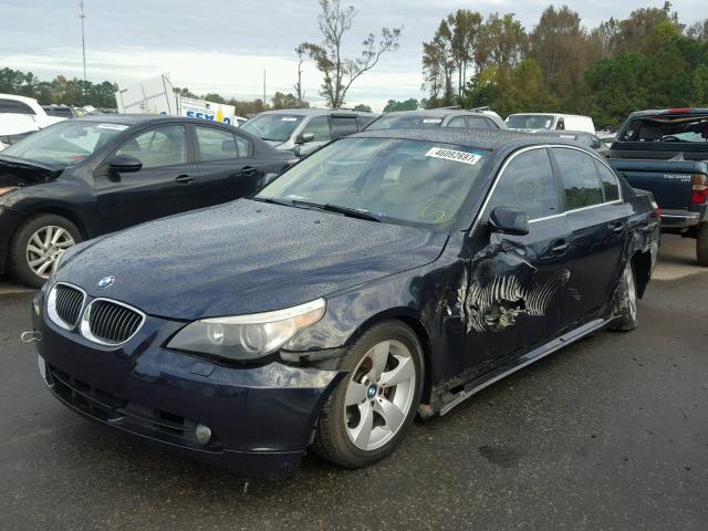 WBANE53567CW61906 - 2007 BMW 525 I BLUE photo 2