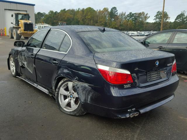 WBANE53567CW61906 - 2007 BMW 525 I BLUE photo 3