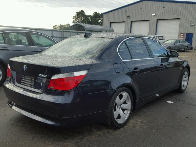 WBANE53567CW61906 - 2007 BMW 525 I BLUE photo 4