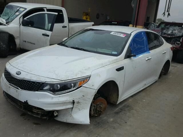 5XXGU4L38GG053005 - 2016 KIA OPTIMA EX WHITE photo 2