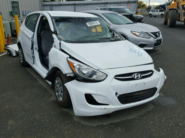 KMHCT5AE6GU291761 - 2016 HYUNDAI ACCENT SE WHITE photo 1