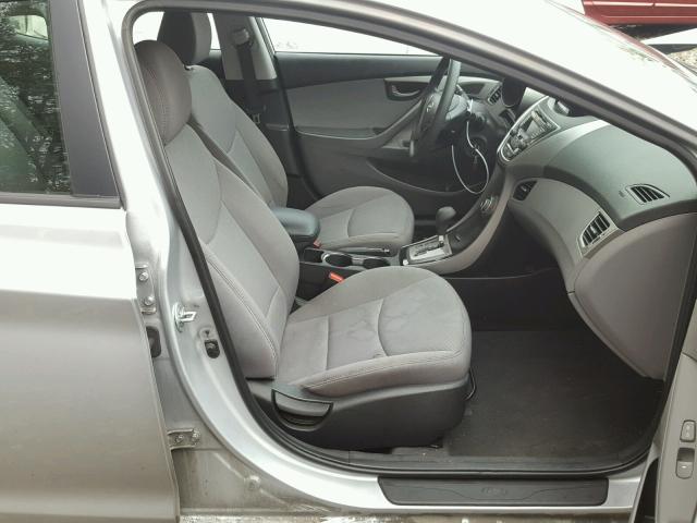 5NPDH4AE8DH351842 - 2013 HYUNDAI ELANTRA GL GRAY photo 5