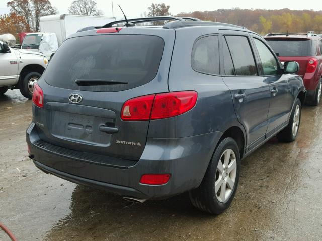 5NMSH13E07H060286 - 2007 HYUNDAI SANTA FE S BLUE photo 4