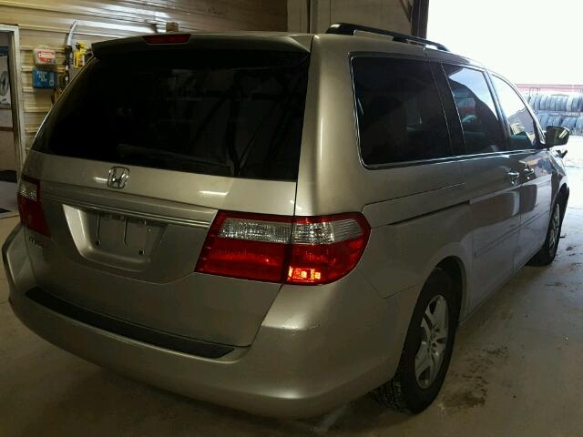 5FNRL38496B457679 - 2006 HONDA ODYSSEY EX SILVER photo 4