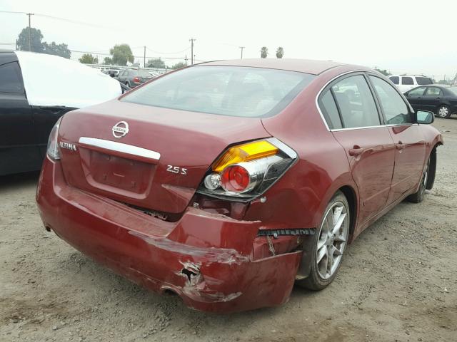 1N4AL21E78C192633 - 2008 NISSAN ALTIMA 2.5 BURGUNDY photo 4